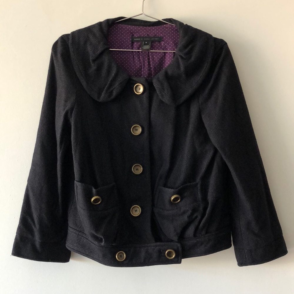Marc By Marc Jacobs Cropped Button Peacoat!